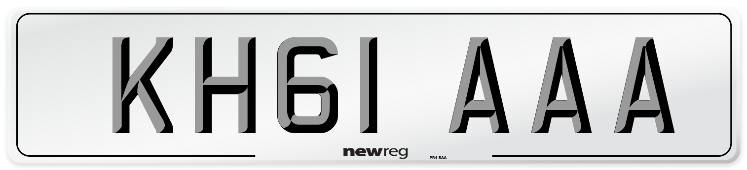 KH61 AAA Number Plate from New Reg